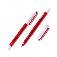 Ручка шариковая Alingar "Space", 0,7 мм, красная, игольчатый наконечник, грип, круглый, тонированный, пластиковый корпус, картонная упаковка