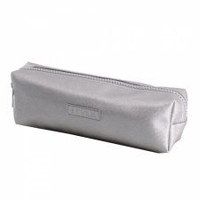 Пенал - косметичка Alingar, ПВХ, молния, 80 х 200 мм, "STYLE", серебро, европодвес