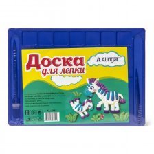Доска для лепки Alingar "Зоопарк", А4, 2 стека, пластик, цвет ассорти