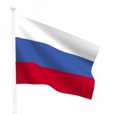 Флаг 40*30 см РФ триколор