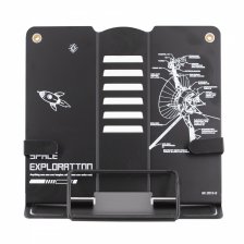 Подставка для книг Alingar, 210х185 мм, "Space exploration" космический корабль, черный, регулируемый угол наклона, фиксатор, металл, картон. коробка