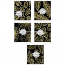 Тетрадь 96л., А5, клетка, Проф-Пресс "Тропические листья", мелованный картон
