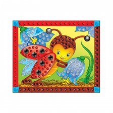 Мозаика из пайеток Рыжий кот, А4, пакет с европодвесом, "Божья коровка"