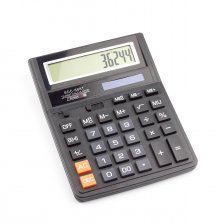 Калькулятор Alingar 12 разрядов, 190*148*20 мм, двойное питание, черный, "SDC-888T"