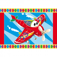 Гравюра с эффектом цветного основания Рыжий кот, А5, пакет, "Самолетик"