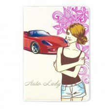 Обложка для автодокументов "Авто леди"