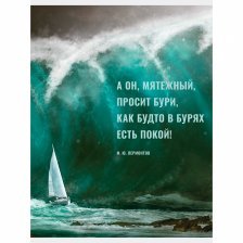 Тетрадь 80л., А4, клетка, Канц-Эксмо "Парус", скрепка, мелованный картон