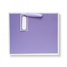Пакет подарочный бумажный Alingar 26х31х12 см "Фиолетовый", матовая ламинация