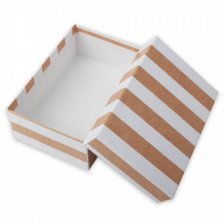 Подарочная коробка Миленд, 13,5*8*5 см, "Полосы", прямоугольная