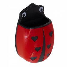 Магнитная подставка для маркерной доски фигурная, Alingar, 12 х 7 х 4 см, "Божья коровка", красный/черный, губка-стиратель, европодвес
