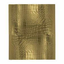 Тетрадь 48л., А5, клетка, Alingar "Gold Croco metallic", скрепка, дизайнерский картон, тиснение, блок офсет, 100% белизна