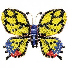 Набор для плетения фигурки из бисера Клевер, 155х110х30 мм, картонная упаковка, "Бабочка"