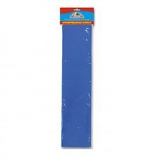 Бумага крепированная Апплика, 50х250 см, плотность 28 г/м2, 1 рулон, 1 цвет синий, пакет с европодвесом