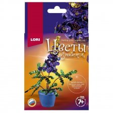 Набор для создания цветов из пайеток Lori, 210х135х40 мм, картонная упаковка, "Люпин"