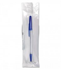Ручка шариковая синяя СТАММ "Оптима",  1шт в пакете, корпус синий, 0,7мм