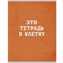 Тетрадь 48л., А4, клетка, Канц-Эксмо "Оранжевая в клетку", скрепка, мелованный картон