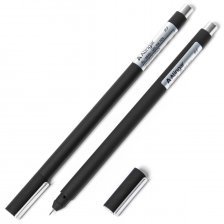 Ручка гелевая, Alingar, "Neo" черная, 0,5 мм., игольчатый наконечник, soft корпус