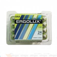 Батарейка Ergolux LR06 Alkaline BP-24