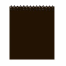 Блокнот 48 л., А6+, гребень, Alingar,  "Горький шоколад", коричневый, Soft touch, мелованный картон