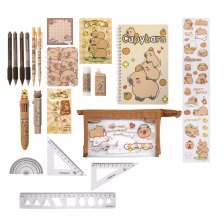 Набор школьный Alingar, "Капибара", 27 предметов, картонная коробка