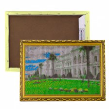 Алмазная мозаика Alingar, на подрамнике, ) 20х30 см, , " Белое здание"