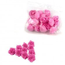 Розочки из фоамирана Schneider, розовые, упаковка полиэтилен, 20 шт.