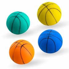 Мялка-антистресс " Баскетбольный мяч", цвет ассорти,  индивидуальная упаковка, 12 шт. в картонной упаковке