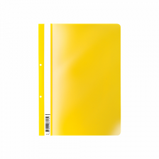 Папка-скоросшиватель ErichKrause "Economy", с перфорацией A4, пластик, желтый
