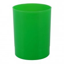 Подставка-стакан д/пиш.принадлежностей "ПЧЕЛКА", пластик, зеленый