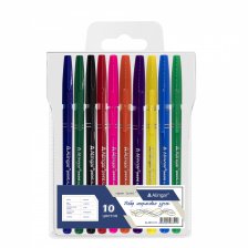 Набор шариковых ручек Alingar, "Point", 10 цветов, 0,7 мм, круглый, цветной пластиковый корпус, ПВХ чехол, европодвес
