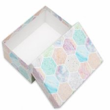 Подарочная коробка Миленд, 13,5*8*5 см, "Мраморная мозайка", прямоугольная