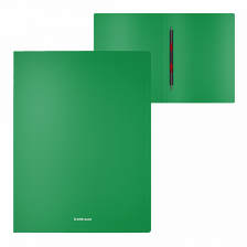 Папка с пружинным скоросшивателем ErichKrause "Classic", A4, пластик, зеленый
