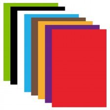 Картон цветной Апплика, А4, тонированный, 8 листов, 8 цветов, пакет с европодвесом