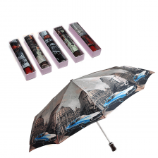 Зонт женский SPONSA, полный автомат в индивидуальной упаковке, цвета в ассортименте