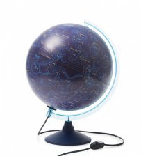 Глобус Звездное небо, Глобен, d=320 мм, с подсветкой, 220 V, на круглой подставке