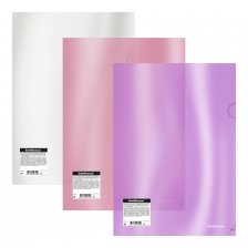 Папка-уголок ErichKrause, A4, 180 мкм, пластик,полупрозрачный, ассорти,"Glossy Candy" (в пакете 24 шт.)