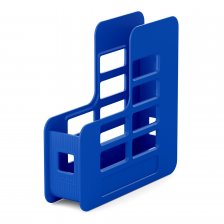 Подставка д/бумаг вертикальная пластиковая ERICH KRAUSE Techno Classic, 75 мм,синяя
