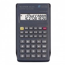Калькулятор SKAINER 10 разрядов, 71*134*12 мм, черный,  56 фукций, "SH-102N"