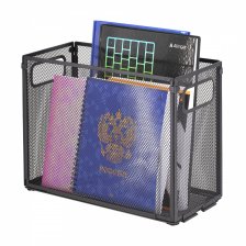 Лоток для бумаг вертикальный Alingar, металл, 140 мм, черный, настольный