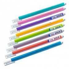 Ручка шариковая на масляной основе Alingar "NELI-S", 0,7 мм, синяя, игольчатый наконечник, трехгран, цветной, пластик. корпус, пластик. стенд 256 шт