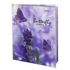 Дневник школьный Alingar 1-11 кл., 40л., 7БЦ, глянцевая ламинация, 17,0 см. * 21,6  см, "Butterfly"