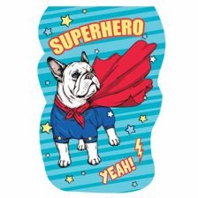 Закладка - магнитная, Мир открыток, 158*55 мм "Собака-супергерой"
