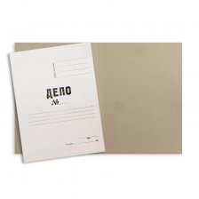 Папка-обложка "Дело"  COLORCODE, картон мелованный, 380/м2, белый