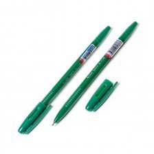 Ручка шариковая Alingar на масляной основе "Vectro", 1 мм, зеленая, пулевидный наконечник, грип, шестигранный, зеленый, пластиковый корпус