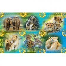 Наклейки Квадра  "Африканские Животные"