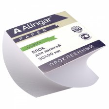 Блок бумажный для записей Alingar "Эконом", 9*9*4,5 см, проклееный, витой