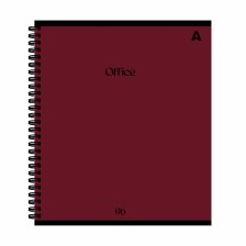 Тетрадь 96л., клетка, Alingar, гребень, блок офсет, мелованный картон, "Office"