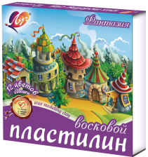 Пластилин Луч, 12 цветов, 180 гр., со стеком, картонная упаковка, "Фантазия"
