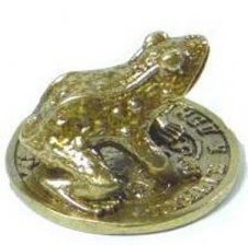 Кошельковая жаба на монете