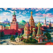 Картина по номерам Рыжий кот, 40х50 см, с акриловыми красками, холст, "Москва. Красная площадь"
